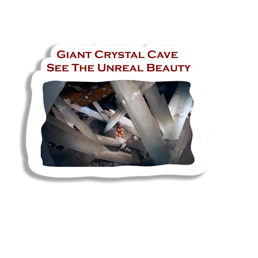 Giant Crystal Cave Souvenir Fridge Magnet