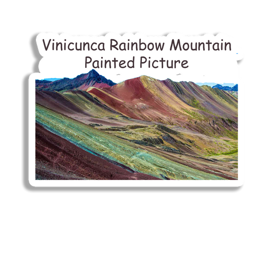 Vinicunca Rainbow Mountain Beauty Souvenir Fridge Magnet