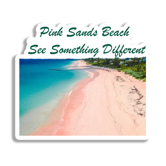 Pink Sands Beach Beautiful  Souvenir Fridge Magnet
