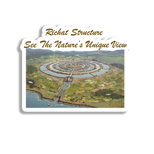 Richat Structure  Souvenir Fridge Magnet