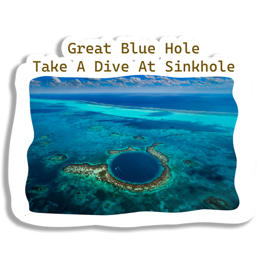 Great Blue Hole Souvenir Fridge Magnet