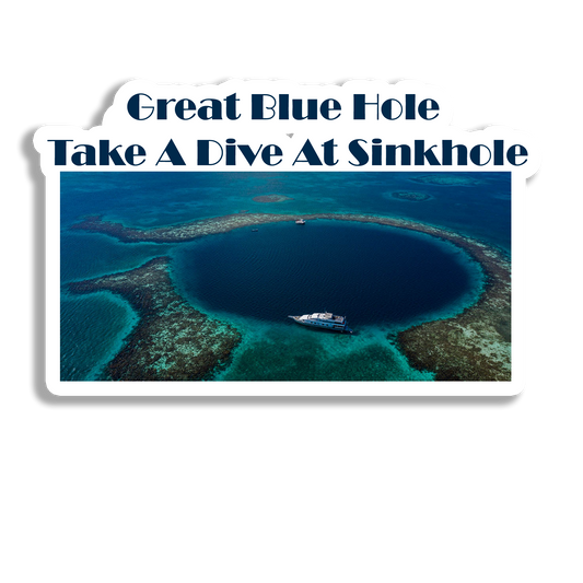 Great Blue Hole Awesome Souvenir Fridge Magnet