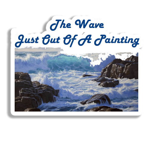 The Wave Just Out Of A Painting  Beautiful Souvenir Fridge Magnet