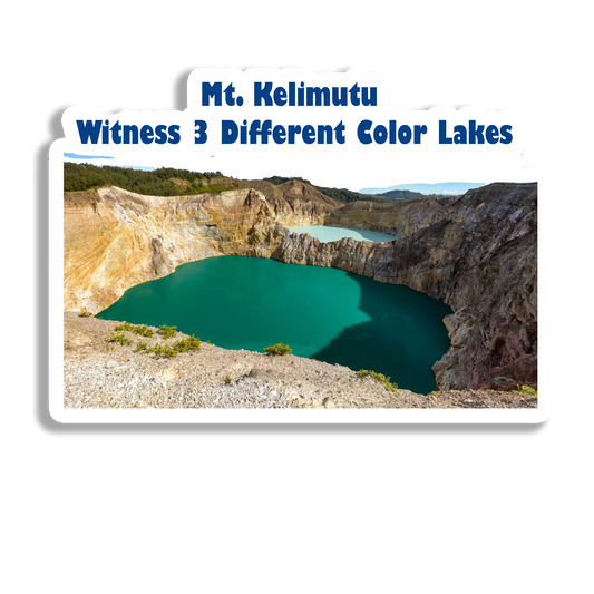 Mt. Kelimutu Beauty  Souvenir Fridge Magnet