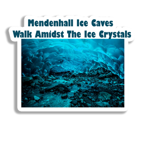 Mendenhall Ice Caves  Souvenir Fridge Magnet