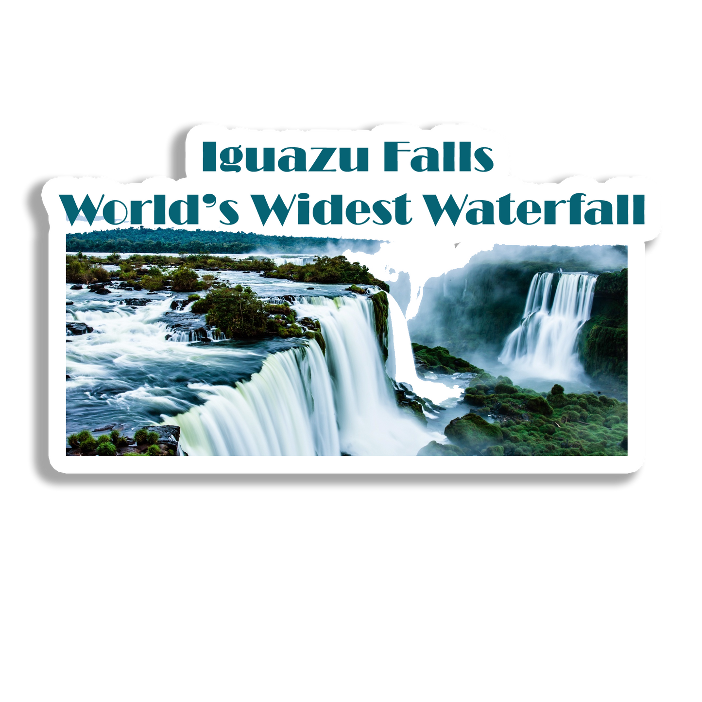 Lguazu Falls  Souvenir Fridge Magnet