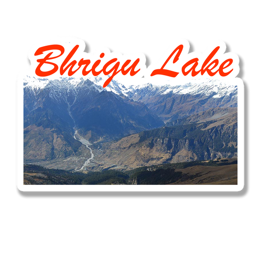 Bhrigu Lake Scenic Souvenir Fridge Magnet