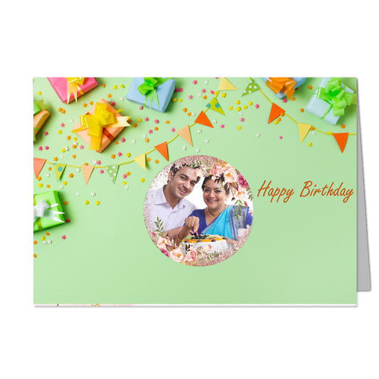Wish You Very Happy Birthday - Customized Greeting Card - Add Your Own Photo