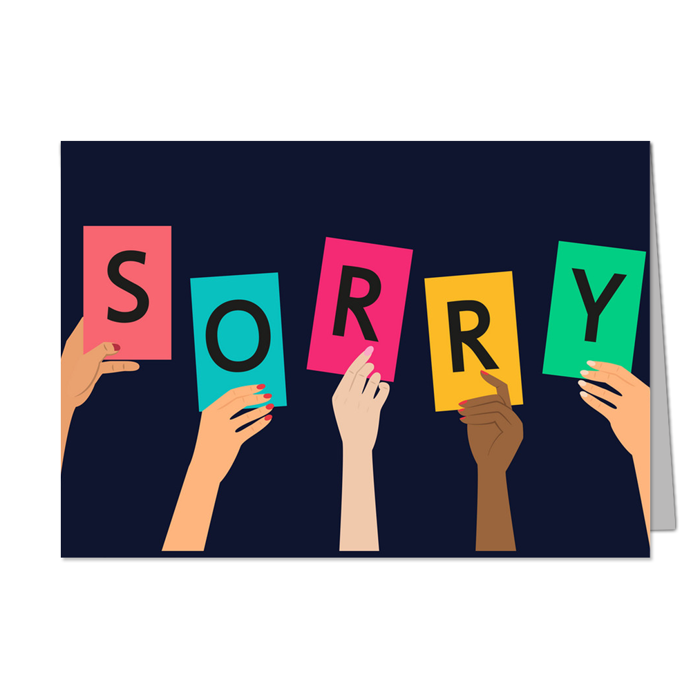 I Am Sorry - Customized Greeting Card - Add Your Own Photo