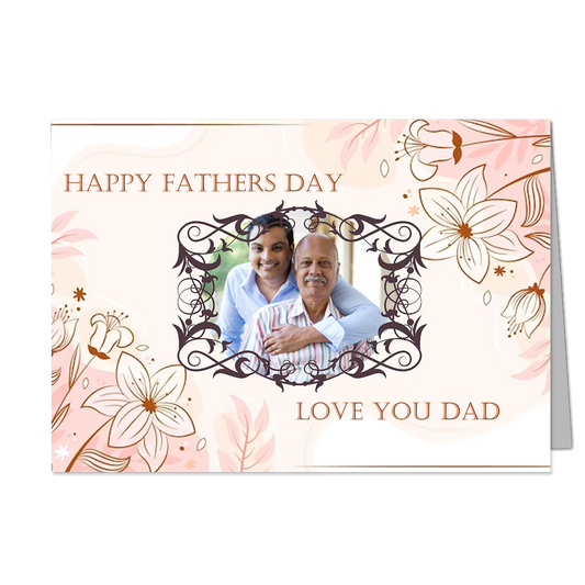 Happy Fathers Day - Customized Greeting Card - Add Your Own Photo