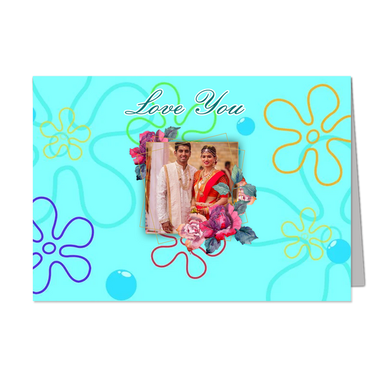 Happy Wedding Anniversay My Wife - Customized Greeting Card - Add Your Own Photo
