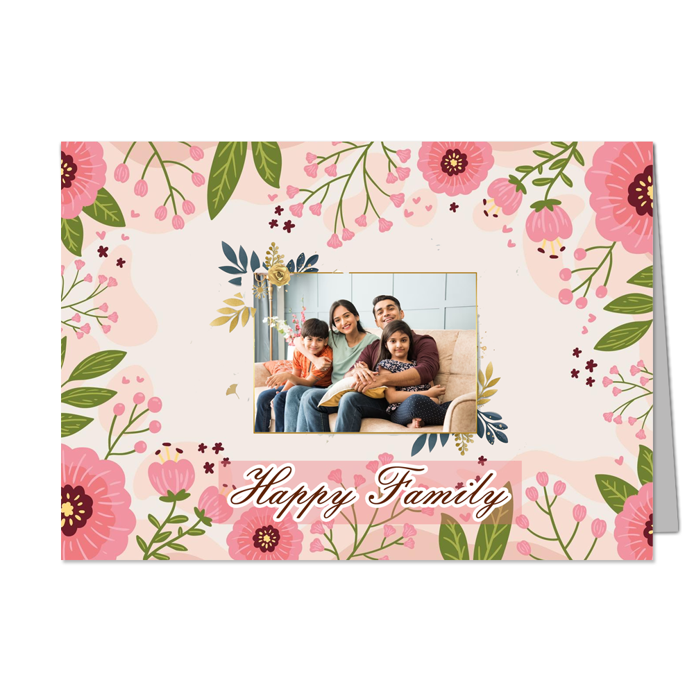 My Family - Customized Greeting Card - Add Your Own Photo