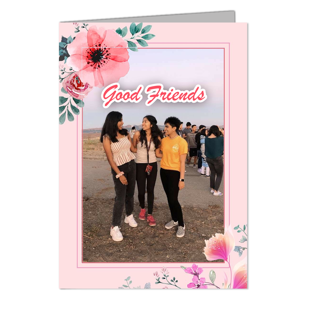 Best Freinds   - Customized Greeting Card - Add Your Own Photo