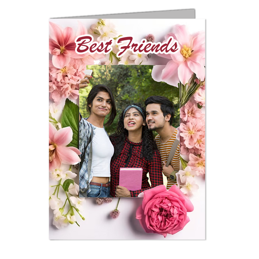 My Best Friends   - Customized Greeting Card - Add Your Own Photo