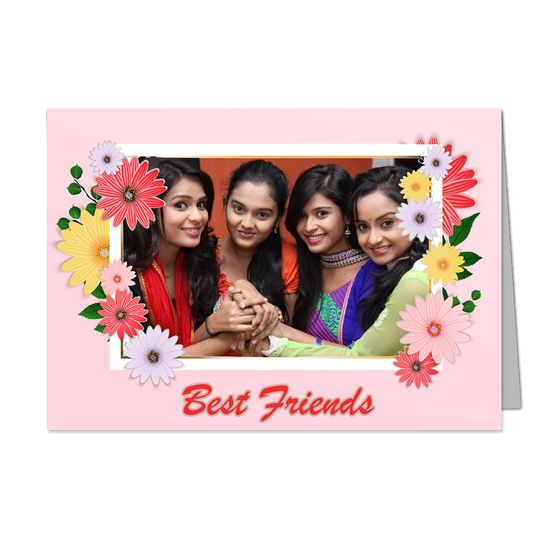 Bestie   - Customized Greeting Card - Add Your Own Photo