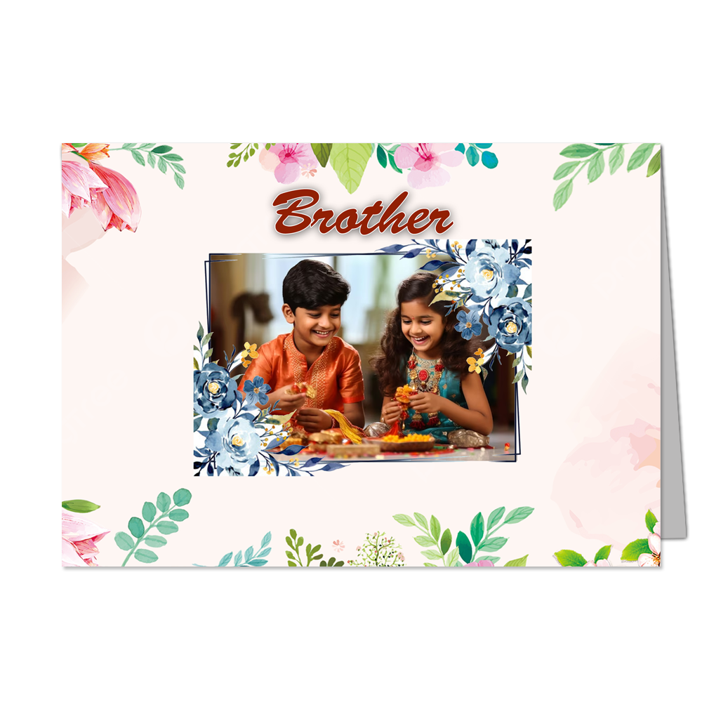 Brother  - Customized Greeting Card - Add Your Own Photo