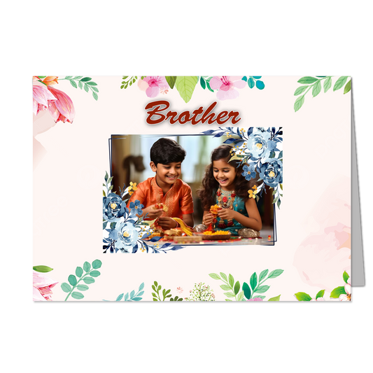 Brother  - Customized Greeting Card - Add Your Own Photo