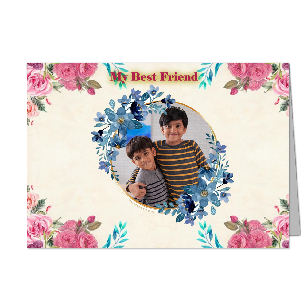 Best Brother   - Customized Greeting Card - Add Your Own Photo
