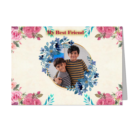 Best Brother   - Customized Greeting Card - Add Your Own Photo