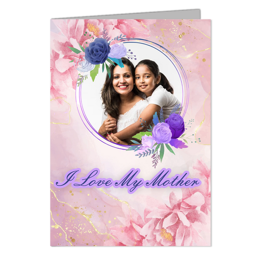 Love You Mummy    - Customized Greeting Card - Add Your Own Photo