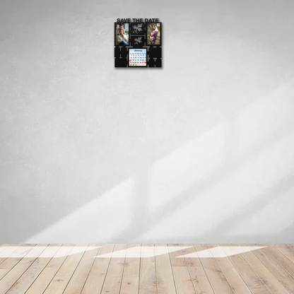 ShopTwiz Save The Date Collage Photo Frame with 2 photo and 1 Calender ( Customizable )