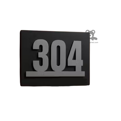 ShopTwiz Square Z Black with Color Wood Letter Name Plate for House and Office