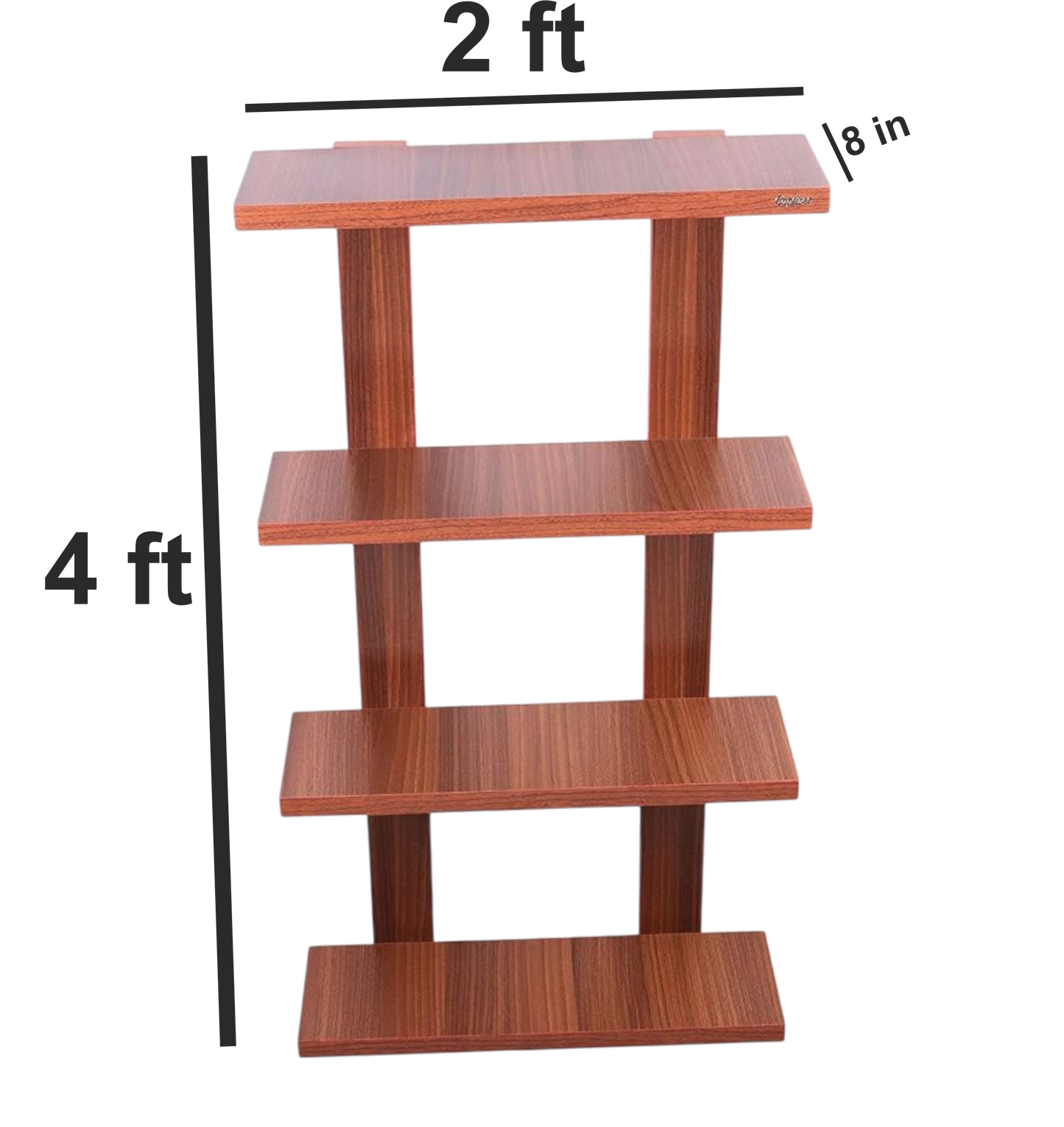 Shoptwiz Wooden Wall Design Plant Pot Stand Design