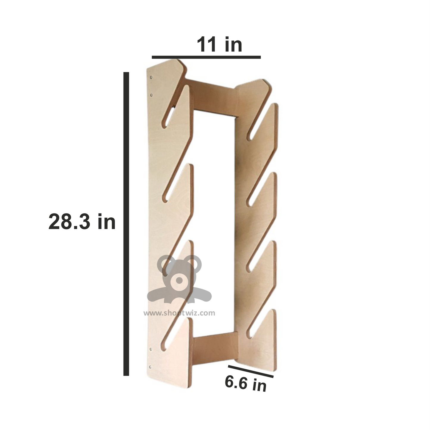 ShopTwiz Wooden Skateboard Holder