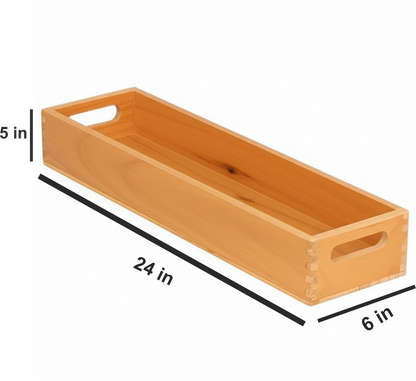 ShopTwiz Wooden Rectangle Tray
