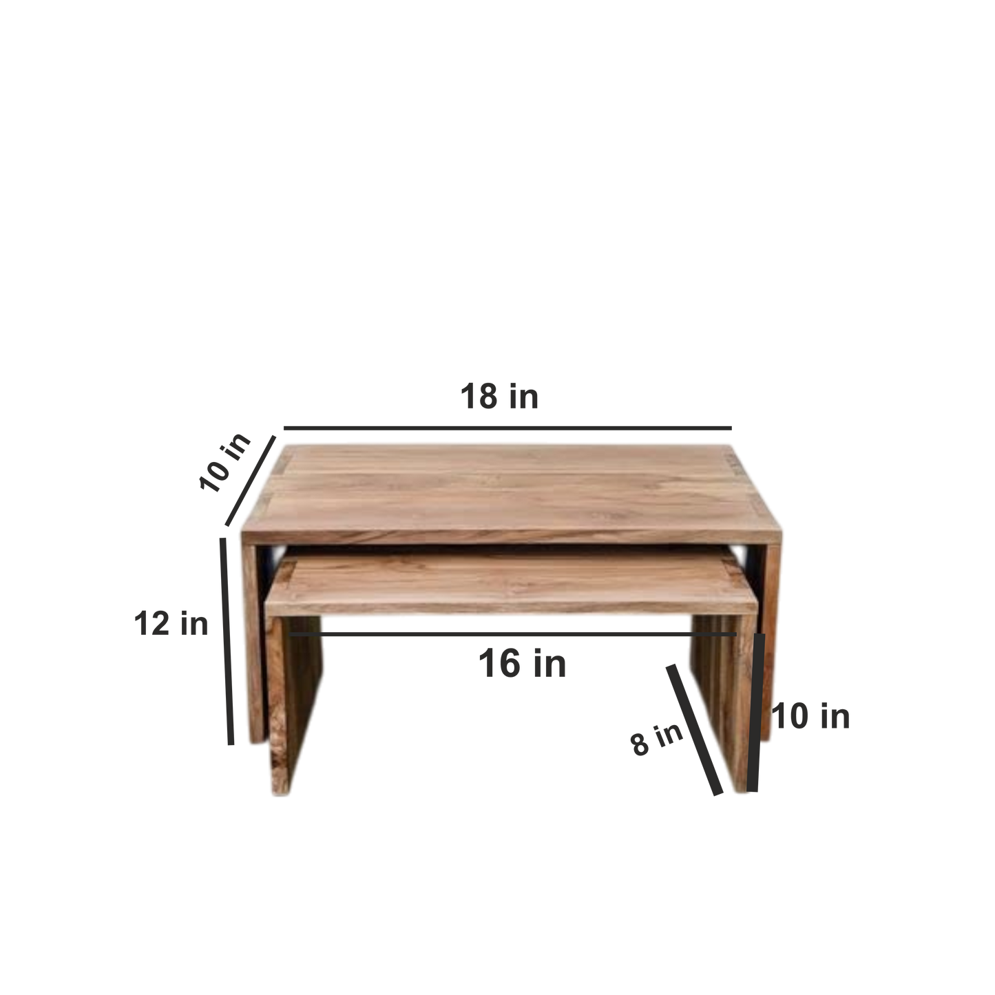 ShopTwiz Wooden Cilton Coffe Table