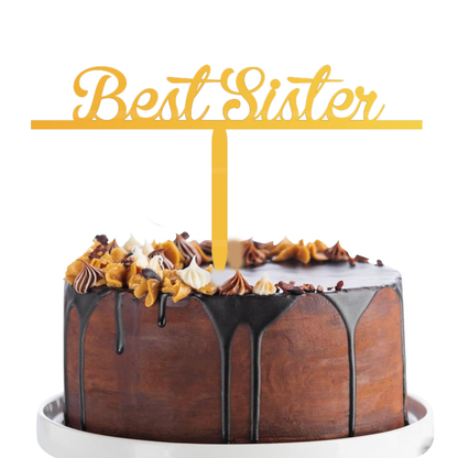 Best Sister cake topper