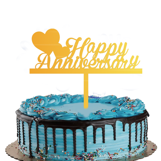 Happy Anniversary Cake Topper