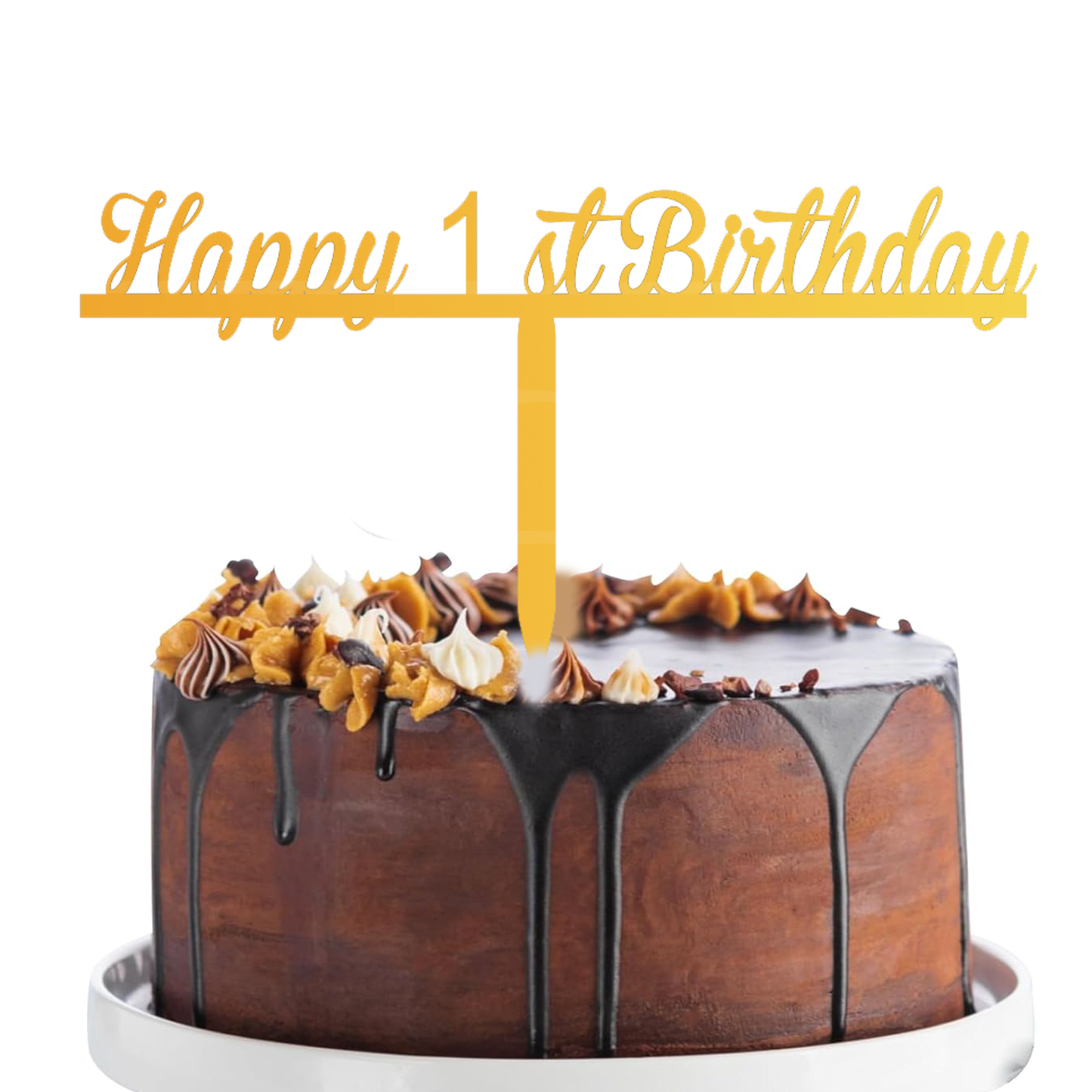 Happy 1st Birthday cake topper