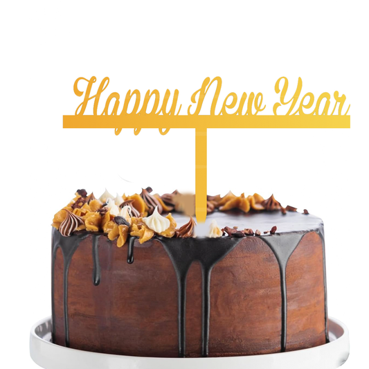 Happy new year cake topper