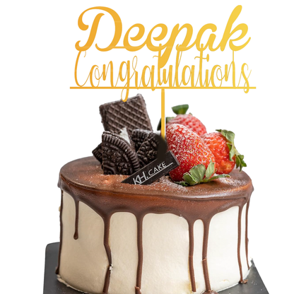 Deepak Congratulation Customize cake topper