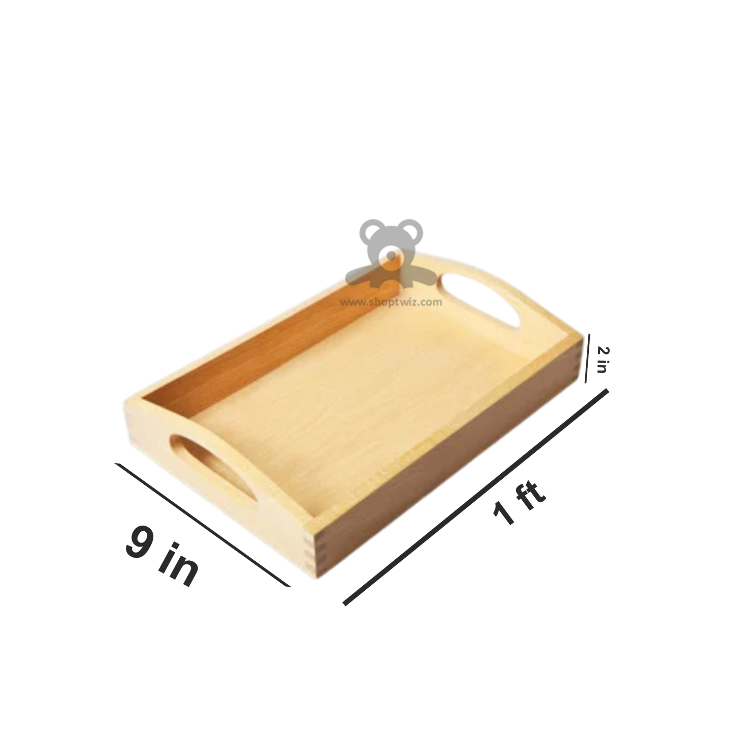 ShopTwiz Wooden Kitchen Tray