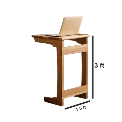 ShopTwiz Wooden Laptop Side Table for House