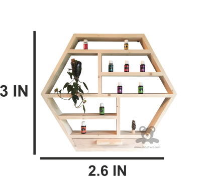 ShopTwiz Wooden Hexa Decorate Style Stand for Home Decoration