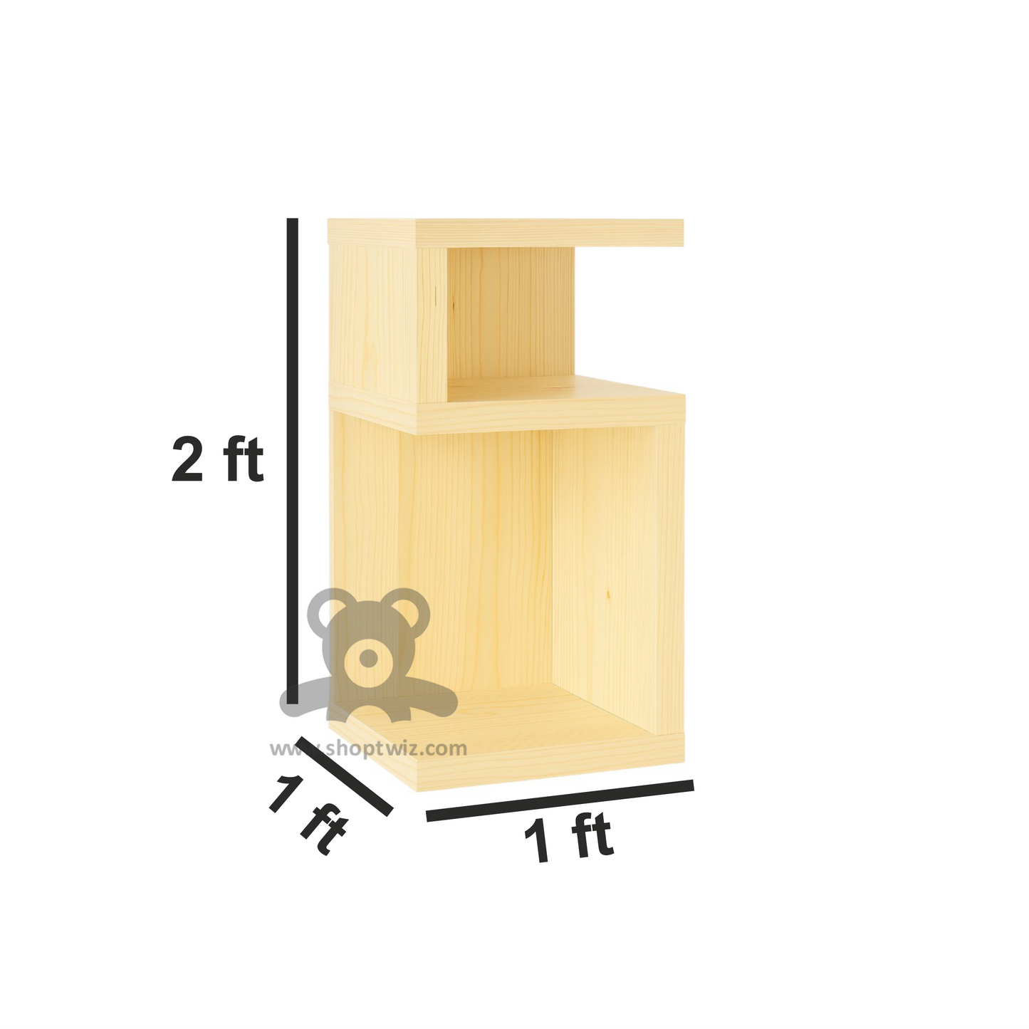 ShopTwiz Wooden Rectangle Stand for House