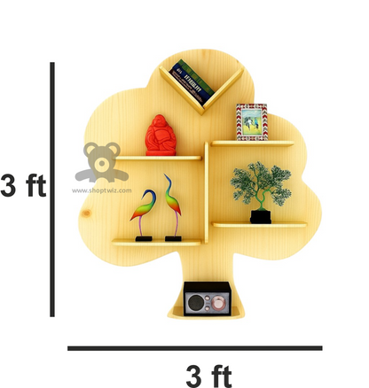 ShopTwiz Wooden Tree Style Decorative Wall Stand