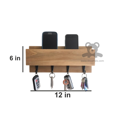ShopTwiz Wooden Hanger with Mobile Stand for Office and House