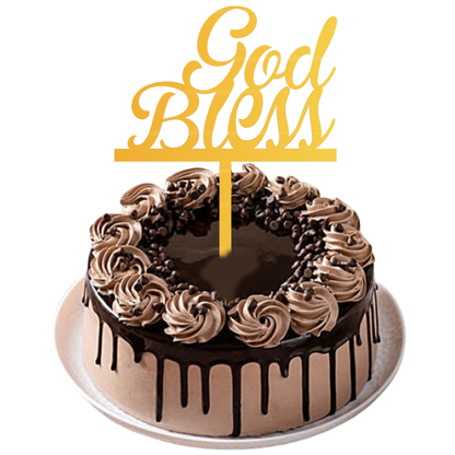 God Bless Cake Topper