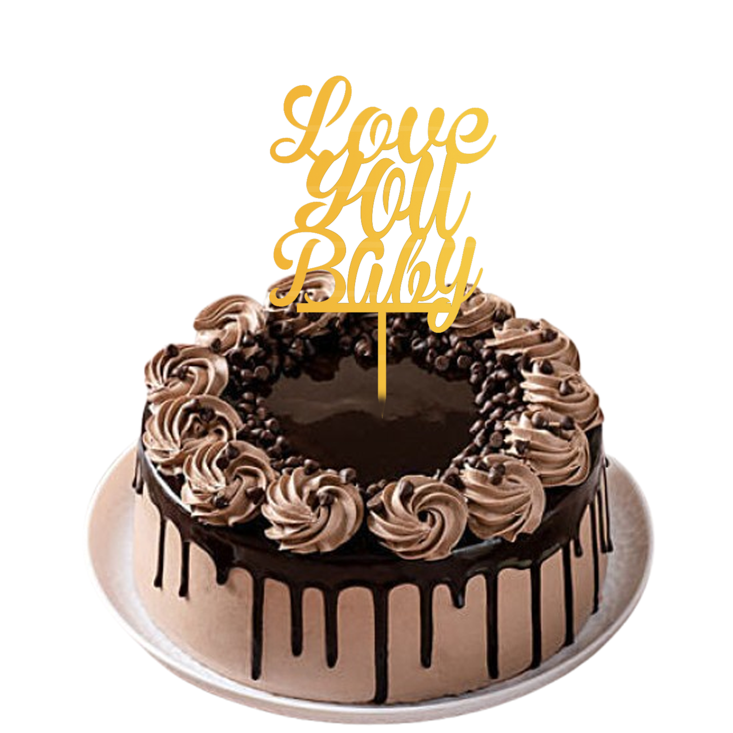 Love You Baby cake Topper