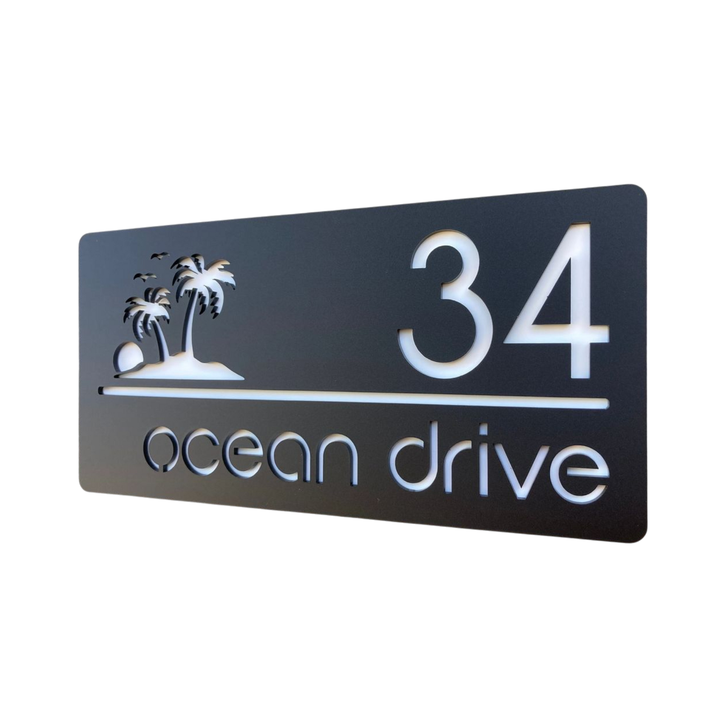 ShopTwiz Rectangle Z Black White Letter and Design Name Plate for House and Office