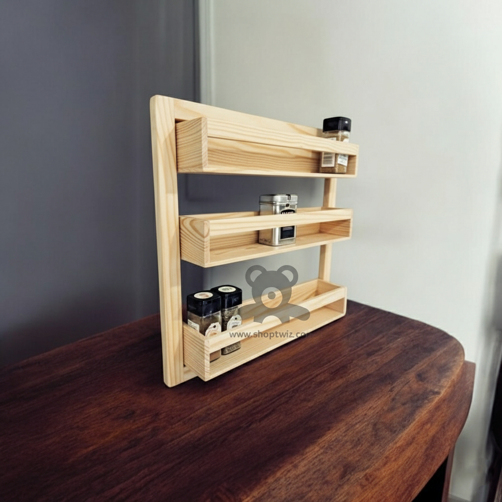 ShopTwiz Wooden Wall Stand for Kitchen