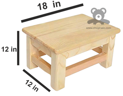 ShopTwiz Wooden Mini Tablle for Bathroom