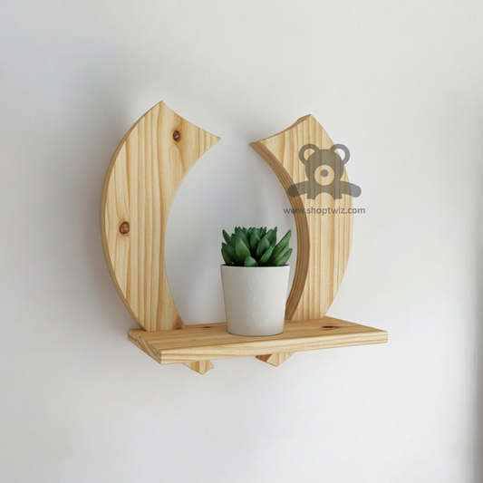 ShopTwiz Wooden U-Shape Pot Stand