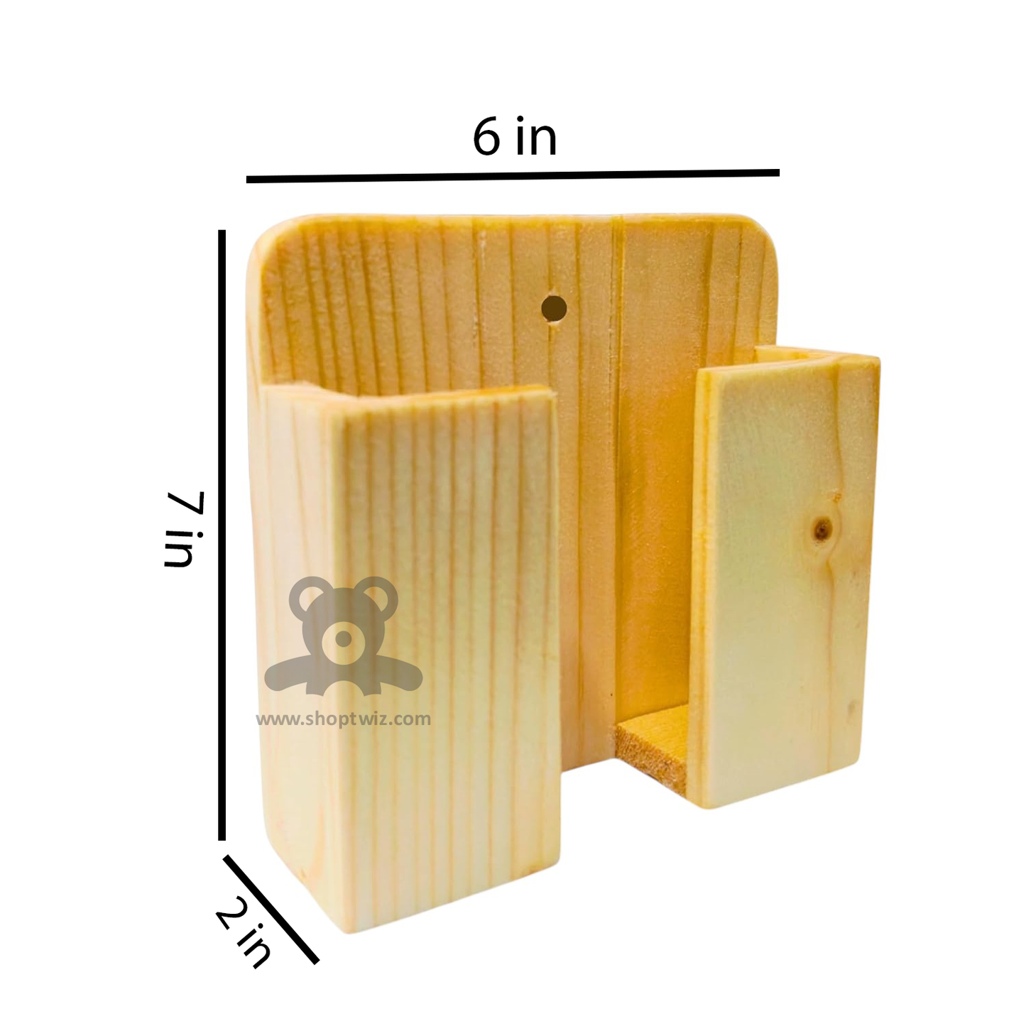 ShopTwiz Wooden Circle Design Pot Stand