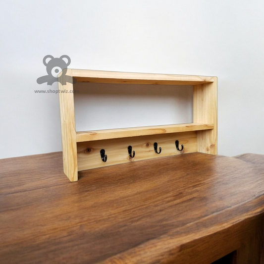 ShopTwiz Wooden Key Hanger for House And Offic