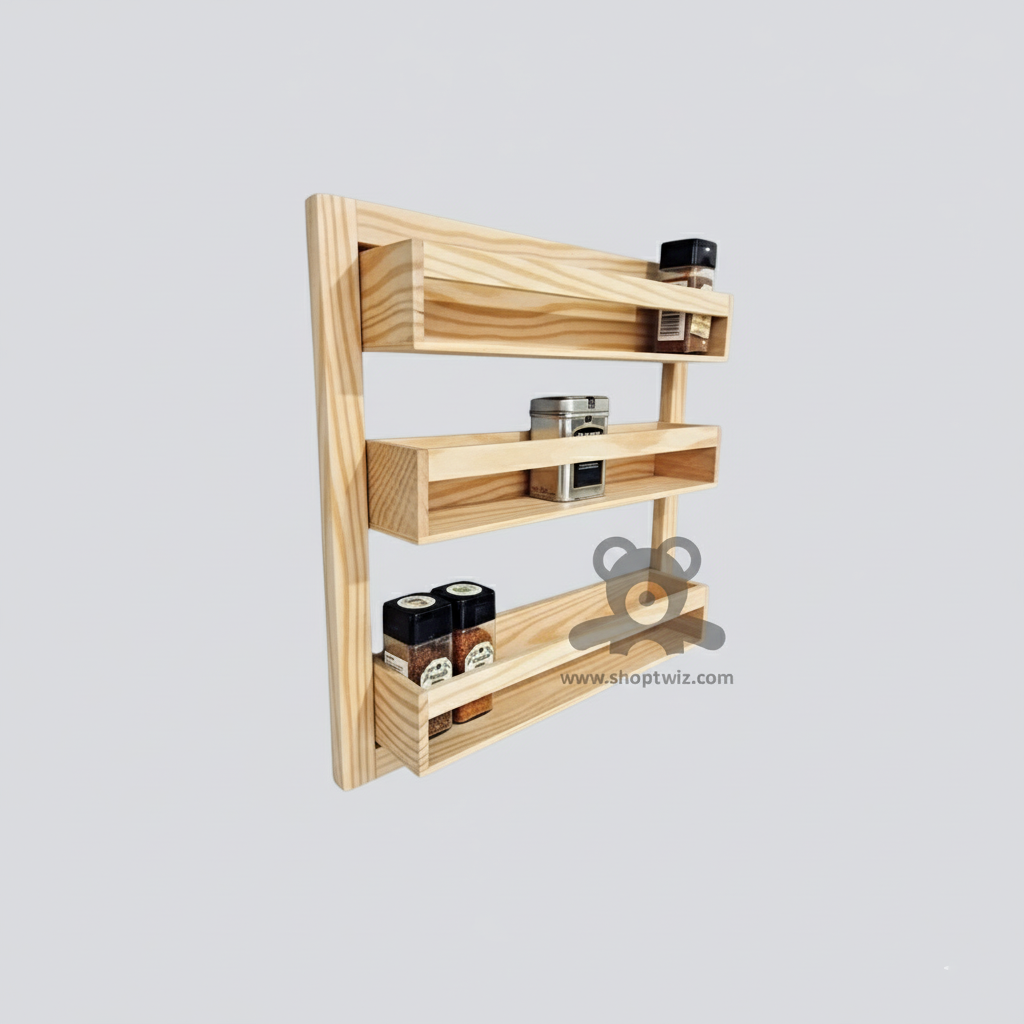 ShopTwiz Wooden Wall Stand for Kitchen